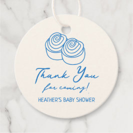 Etiquetas Para Recuerdos Bun en la Panadería de Hornos Baby Shower Gracias