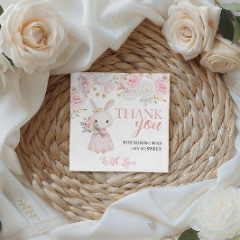 Etiquetas Para Recuerdos Bunny Birthday Floral Favor Tags