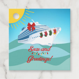 Etiquetas Para Recuerdos Buque de crucero festivo