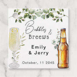 Etiquetas Para Recuerdos Burbujas y Cerveza: Fiesta de Regalo para una Pare
