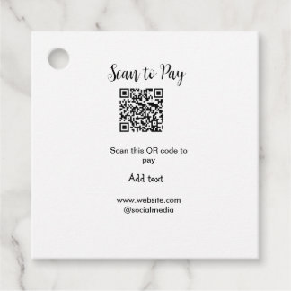 Etiquetas Para Recuerdos Buscar para pagar el análisis código QR agregar de