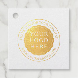 Etiquetas Para Recuerdos Business Promotional Foil Favor Tag with Logo
