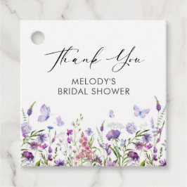 Etiquetas Para Recuerdos Butfly Wildflower Bridal Shower