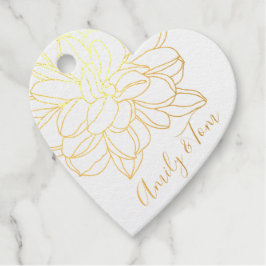 Etiquetas Para Recuerdos Cabeza de flor con texto personalizado moderno