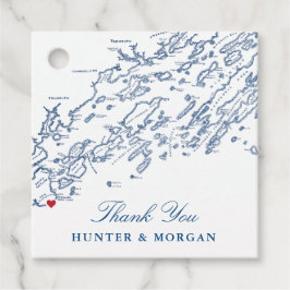 Etiquetas Para Recuerdos Cabo Elizabeth Maine Map Boda Azul de la Marina