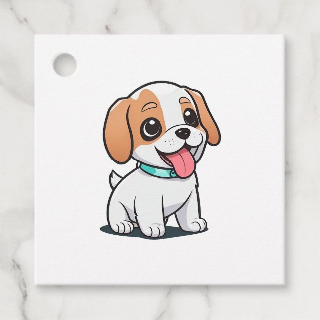 Etiquetas Para Recuerdos Cachorro (Anverso)