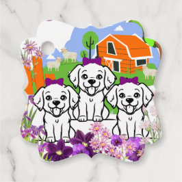 Etiquetas Para Recuerdos Cachorros de moda