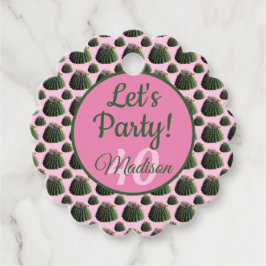 Etiquetas Para Recuerdos Cactus Gift / Favor Tag