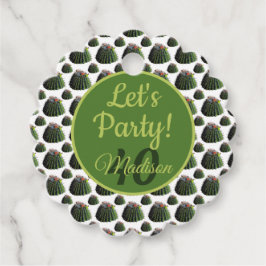 Etiquetas Para Recuerdos Cactus Gift / Favor Tag