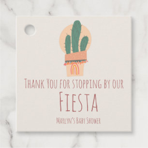 Etiquetas Para Recuerdos Cactus Moderno Maceta Planta Arcoíris Fiesta
