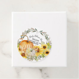 Etiquetas Para Recuerdos Caída de las calabazas del otoño en el arte de Bab