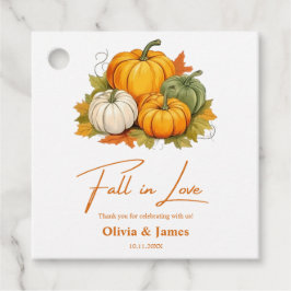 Etiquetas Para Recuerdos Caída en el amor Boda de calabaza rusa de otoño