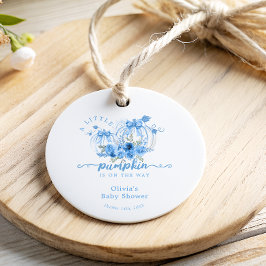 Etiquetas Para Recuerdos Calabaza acuarela Bow Bebé Niño Ducha Gracias