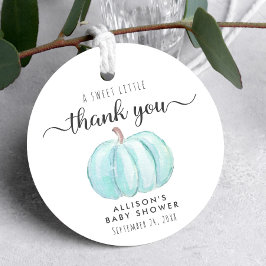Etiquetas Para Recuerdos Calabaza Cuidada Bebé Ducha Gracias