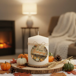 Etiquetas Para Recuerdos Calabazas en el Día de Acción de Gracias de la Mad