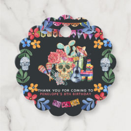 Etiquetas Para Recuerdos Calaveras de Azúcar Tema Día de Muertos Gracias