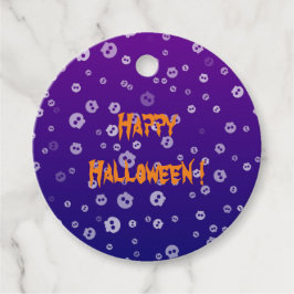 Etiquetas Para Recuerdos Calaveras de Halloween