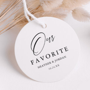 Etiquetas Para Recuerdos Caligrafía Nuestra caja de tratamiento Boda favori
