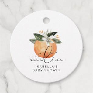 Etiquetas Para Recuerdos CALLIOPE Little Cutie Clementine Baby Shower