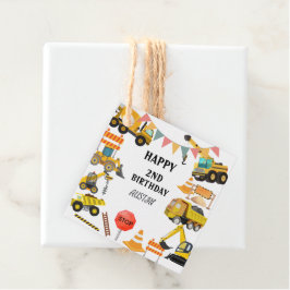 Etiquetas Para Recuerdos Camiones de construcción | Fiesta de cumpleaños pa
