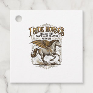 Etiquetas Para Recuerdos Camiseta de diseño de jinete de fantasía de dragón