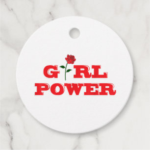 Etiquetas Para Recuerdos Camiseta de poder chica - Mujeres increíbles femin