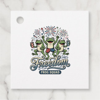 Etiquetas Para Recuerdos Camiseta Patriótica Vintage Escuadrón Rana Liberta