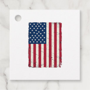 Etiquetas Para Recuerdos Camiseta vectorial de la bandera americana desgast