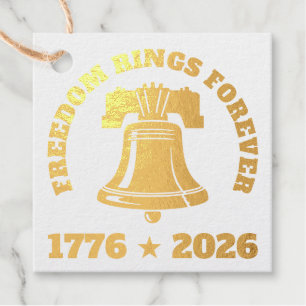 Etiquetas Para Recuerdos Campana de la Libertad 1776–2026 Hacia/Desde Cuart