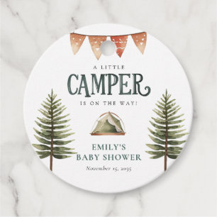 Etiquetas Para Recuerdos Camping Forest Watercolor Baby Shower