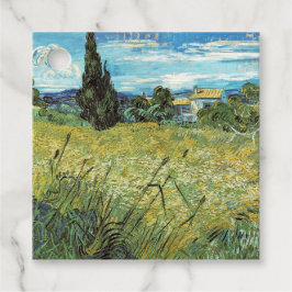 Etiquetas Para Recuerdos Campo de Trigo Verde Vincent van Gogh