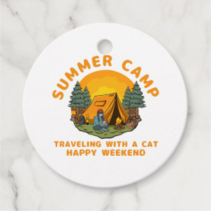 Etiquetas Para Recuerdos Campo de verano viajando con un gato