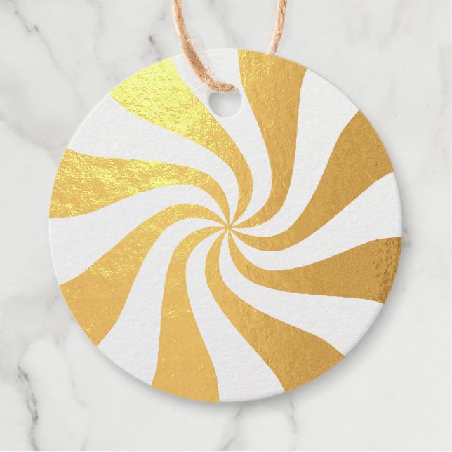 Etiquetas Para Recuerdos Candy Peppermint Swirl (Anverso)