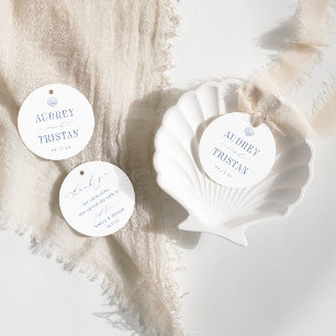 Etiquetas Para Recuerdos CAPE COD Boda Minimalista costero Gracias