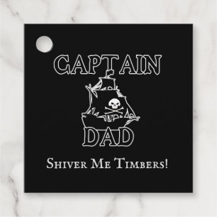 Etiquetas Para Recuerdos Capitán Papá - Ghostly Galleon