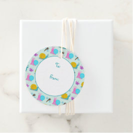 Etiquetas Para Recuerdos Caracoles, mariposas y libélulas