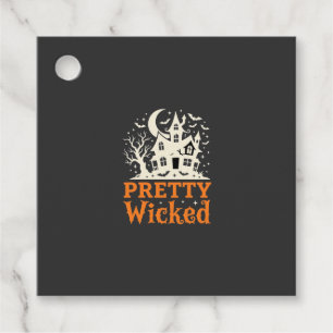 Etiquetas Para Recuerdos Casa Embrujada de Halloween Pretty Wicked_1