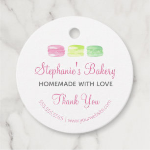 Etiquetas Para Recuerdos Casero con amor  Macaroons Bakery Gracias