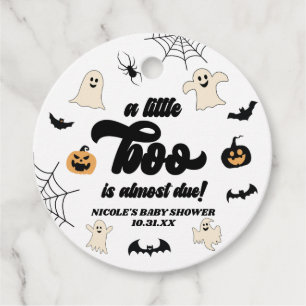 Etiquetas Para Recuerdos ¡Casi Se Debe Un Pequeño Boo! Baby Shower de Hallo