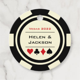 Etiquetas Para Recuerdos Casino Black White Poker Chips Boda Las Vegas