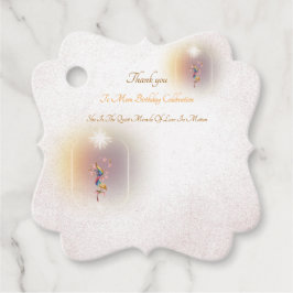 Etiquetas Para Recuerdos celebración mágica cumpleaños de mamá Favor Tags