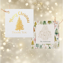 Etiquetas Para Recuerdos Cena elegante de Navidades de pinos de la selva do