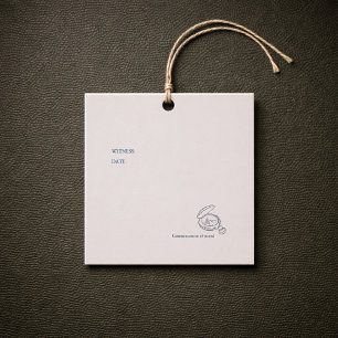 Etiquetas Para Recuerdos Ceremonia Civil/ Matrimonio por Registro Civil/ No