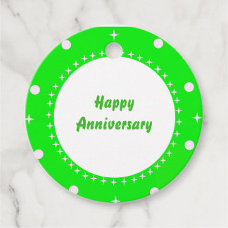 Etiquetas Para Recuerdos Cesta de regalos de aniversario o Boda Favor Tags.