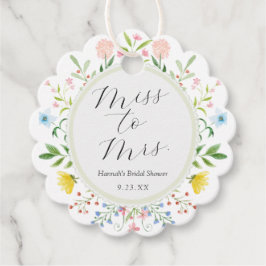 Etiquetas Para Recuerdos Chá Tiempo Bridal Shower Caprichosas Flores Silves