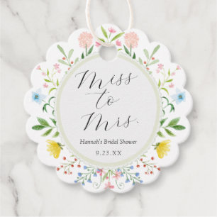 Etiquetas Para Recuerdos Chá Tiempo Bridal Shower Caprichosas Flores Silves