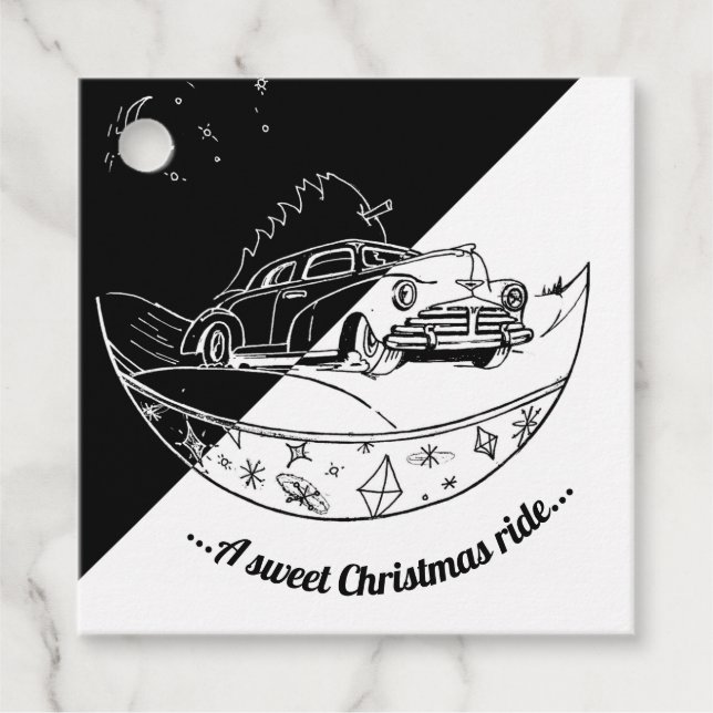 Etiquetas Para Recuerdos Chalkboard Navidad Car