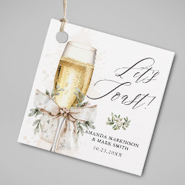 Etiquetas Para Recuerdos Champán Brindemos Invierno Neutral