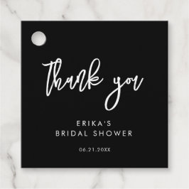 Etiquetas Para Recuerdos Champán Nupcial Negro Moderno Contemporáneo