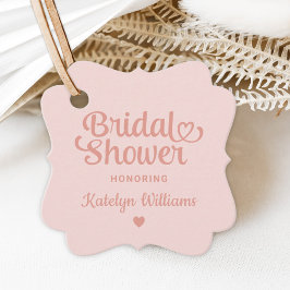 Etiquetas Para Recuerdos Champán Rosa Dorado Rosa Corazón Boda Duchas